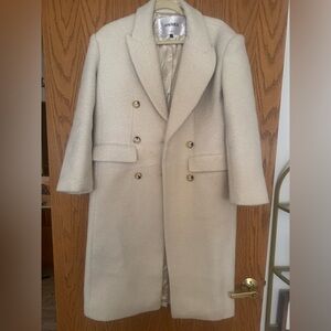 Women's Cream Pea Coat